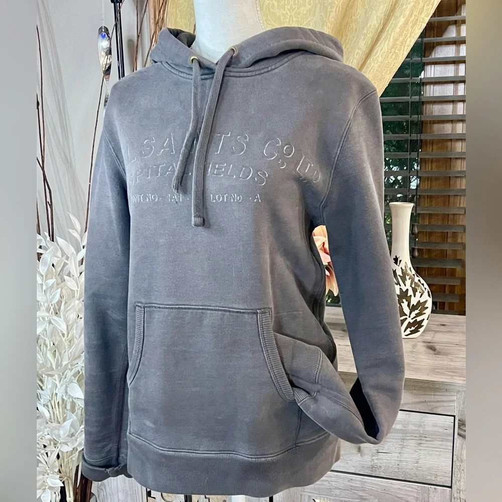 All Saints Charcoal Hoodie for Men - Picture 4 of 6